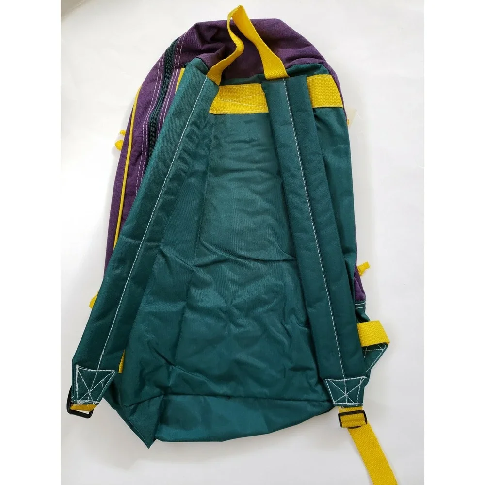 Vintage Disney‎ Winnie the Pooh Backpack Colorblock Purple Teal Yellow 90s NWT